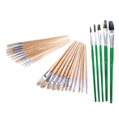 UKEN ARTIST BRUSH FLAT HEAD 12PC SET