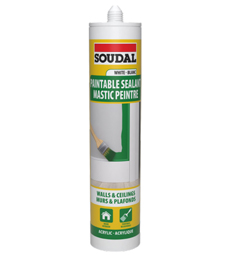 SOUDAL PAINTABLE SEALANT WHITE 270 ML