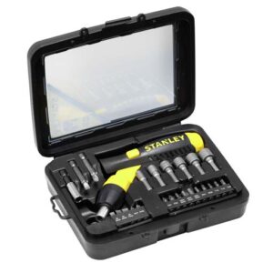 STANLEY PISTOL GRIP RATCHET SCREW DRIVER SET 25 PCS