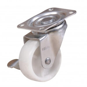 UKEN CASTER WHEEL- NYLON SWIVEL WITH BRAKE 2"