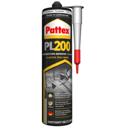 SILICON SEALANT CLEAR H/D PL200 290G PATTEX
