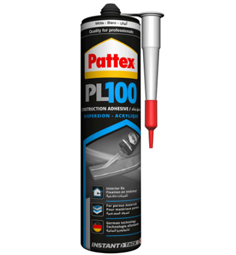 SILICON SEALANT WHITE H/D PL100 380G PATTEX