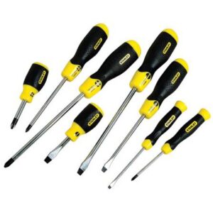 STANLEY CUSHION GRIP MAGNETIC TIP SCREW DRIVER SET 8 PCS