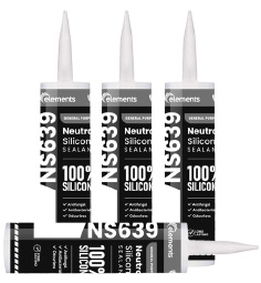 ELEMENTS NS639 One Component Neutral Cure Silicone Sealant WHITE