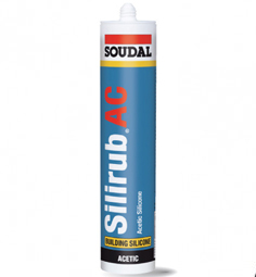 SOUDAL SILIRUB AC+ WHITE 280ML