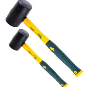 UKEN RUBBER HAMMER 12 OZ FIBER HANDLE
