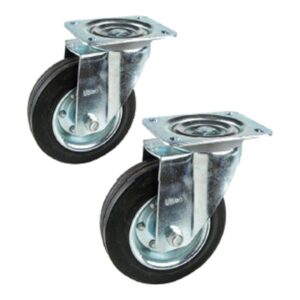 UKEN CASTER WHEEL RUBBER 1.5" SWIVEL