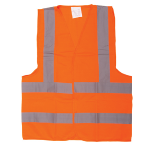 UKEN SAFETY JACKET ORANGE FABRIC TYPE -LARGE